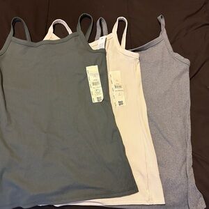 NOBO Women's Camisole Trio - Gray, Cream, Silver